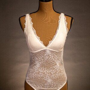 Abercrombie & Fitch White Lace Bodysuit